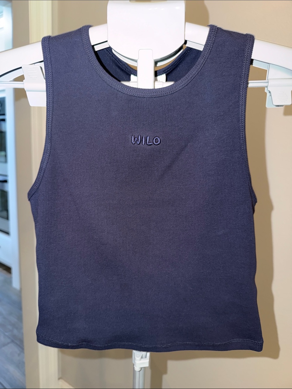 WILO Ribbed Tank Top in Plum